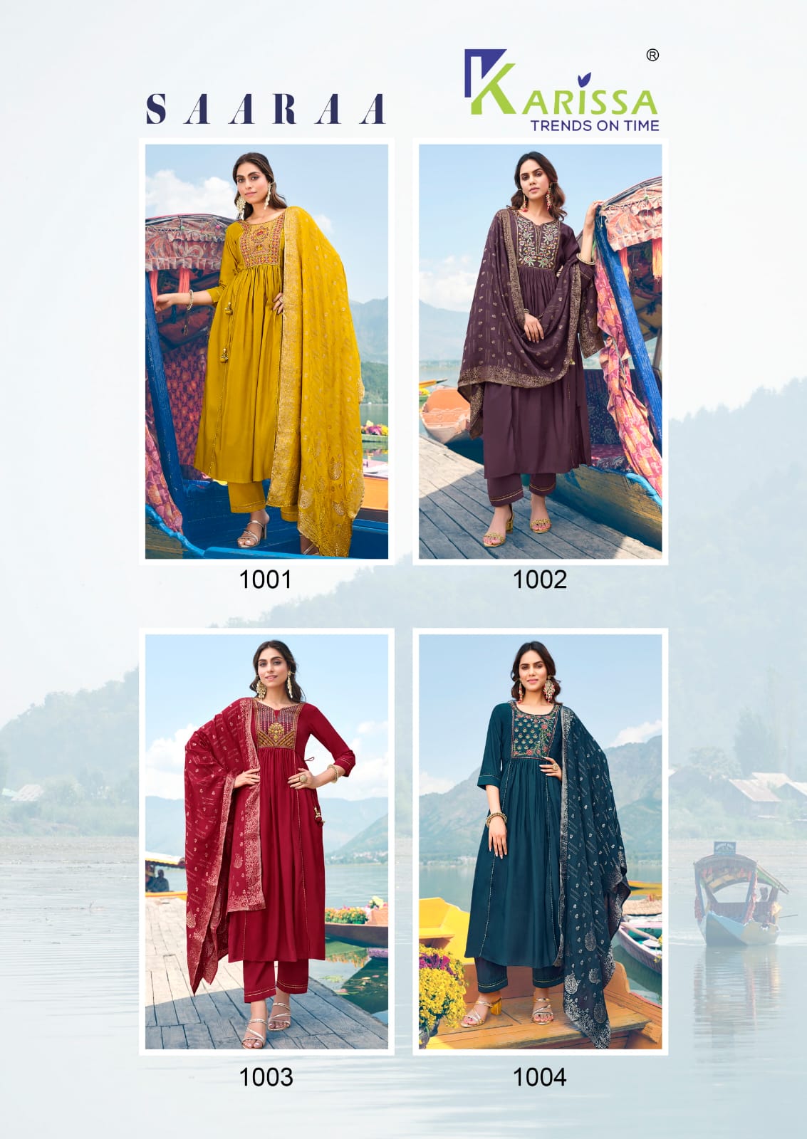 Saaraa By Karissa Heavy Designer Kurti With Bottom Dupatta Catalog